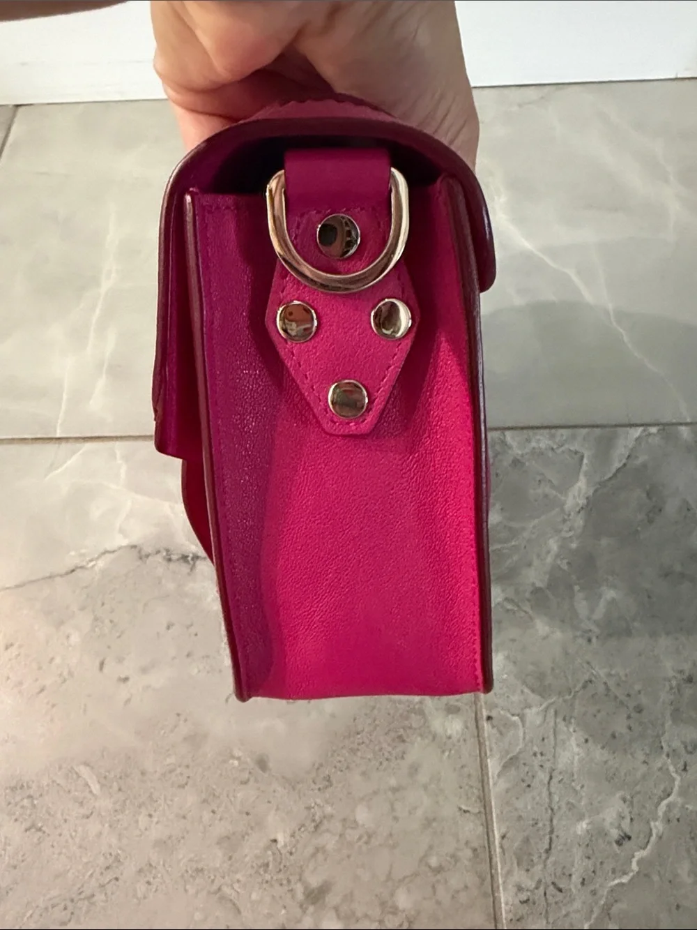 Proenza schouler ps1 mini Bright Pink Leather Crossbody Bag